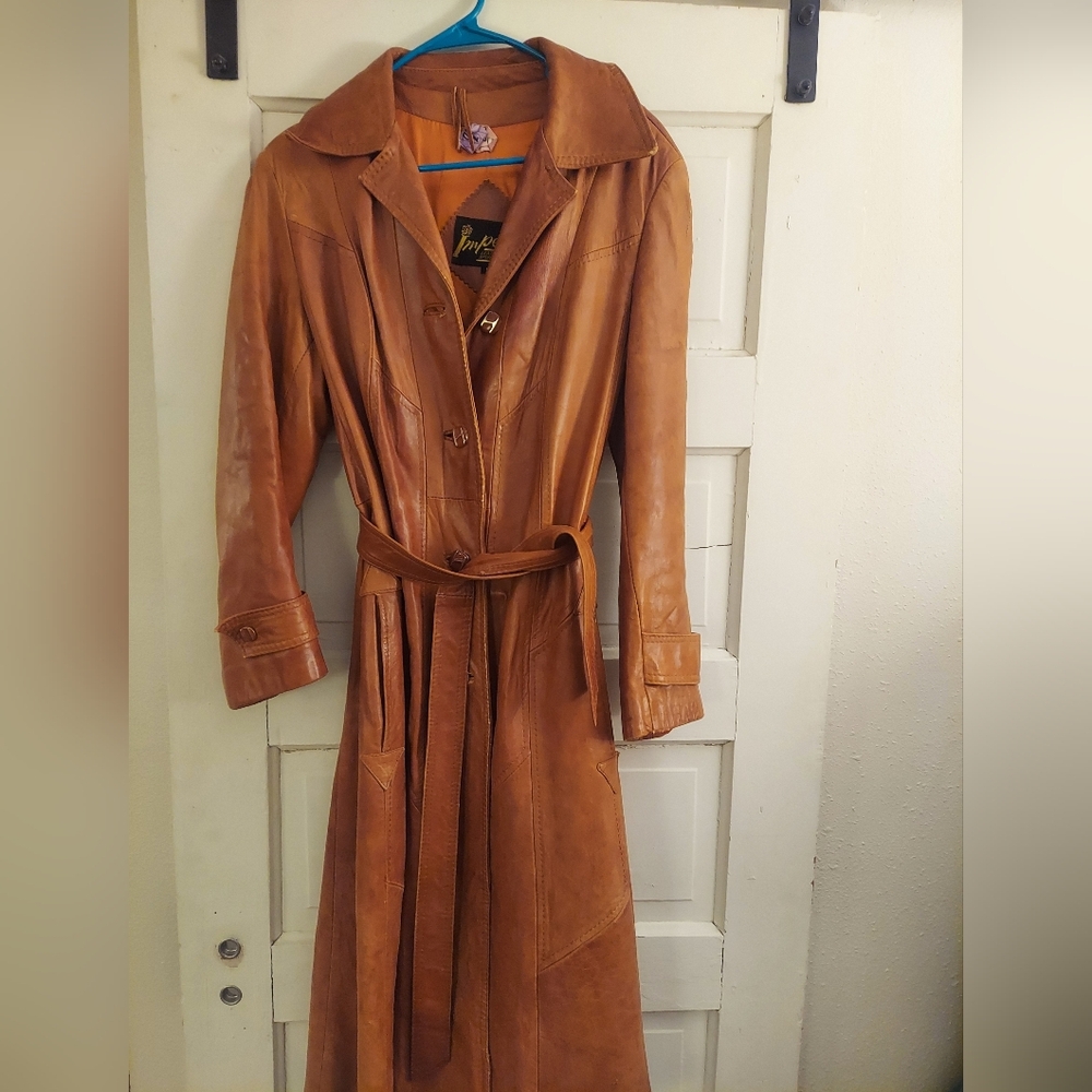 Vintage Imperial leather coat